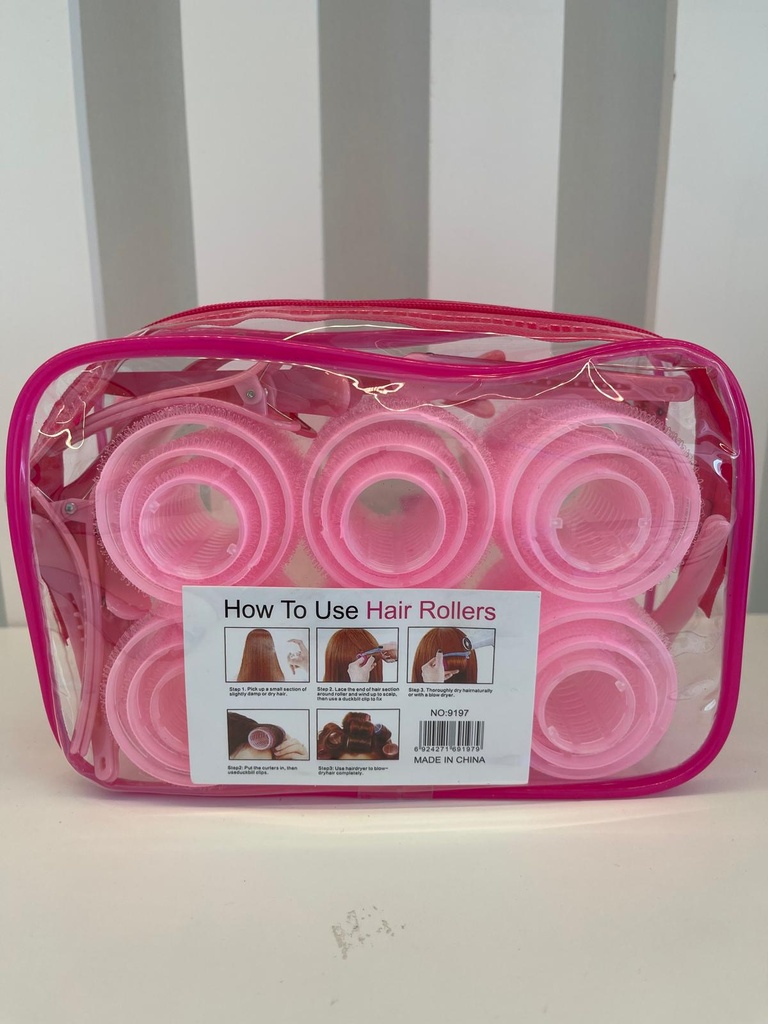 Hair Rollers & Clips Set 